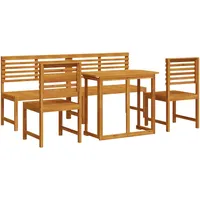 vidaXL 5-teiliges Garten-Esszimmer-Set aus Massivem Akazienholz