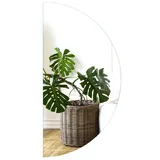 Tulup LED Spiegel Halbrunder Kosmetikspiegel LED 30x60 cm LED Spiegel Badezimmer Halbkreis Kaltweiß 6500K