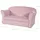roba Kindersofa Lil Sofa mit Armlehnen rosa