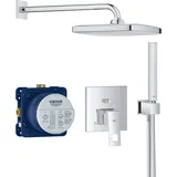 Grohe Eurocube Perfect - Unterputz-Dusch-Set (250 mm, komplett einbaufertig), chrom, 25239000