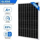 100W Monokristallin Solarmodul 12V Photovoltaik PV Mono Solarpanel 100 Watt 0% MwSt