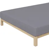 schlafgut Premium Baumwolle 140 x 200 - 160 x 220 cm gray mid