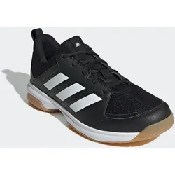 Handballschuh ADIDAS PERFORMANCE "LIGRA 7 INDOOR", Gr. 44,5, schwarz-weiß (core schwarz, cloud weiß, core schwarz), Synthetik, Textil, sportlich, Schuhe
