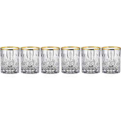 Nachtmann Whiskyglas Noblesse Gold edition, Kristallglas, mit veredeltem Goldrand, 6-teilig, 295 ml beige