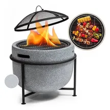 Blumfeldt Feuerschale Grail, (Set, Set) grau