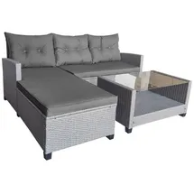 Happy Home Ecklounge Set 8-tlg. Grau