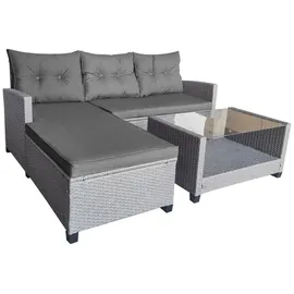 Happy Home Ecklounge Set 8-tlg. Grau
