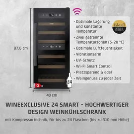 CASO Design WineExclusive 24 Smart Weintemperierschrank