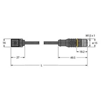 Turck VC8S22-T80E-5-RSC5.31T/TXL Ventil- steckverbinder Bauform C 6606536