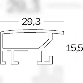 walther + design Walther AL040D Aluline Aluminiumrahmen 30x40 stahl| Preis nach Code NIKOLAUS