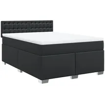 vidaXL Boxspringbett 140 x 200 cm Schwarz