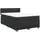 vidaXL Boxspringbett 140 x 200 cm Schwarz