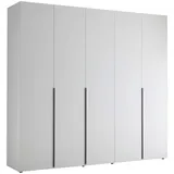 MID.YOU Pol Power Kleiderschrank Marlu 225 x 210 cm Dekor Weiß