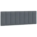 vidaXL Kopfteil-Kissen \"Hanko\" Dunkelgrau 140 cm Samt