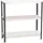 Proregal Schraubregal PANDA Small HxBxT 100x100x50cm | 3 Fachböden | Fachlast 100kg | Anthrazit-Weiß