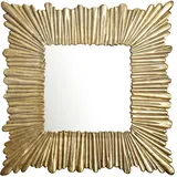 FineBuy Wandspiegel 75 x 75 cm Gold