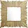 FineBuy Wandspiegel 75 x 75 cm Gold
