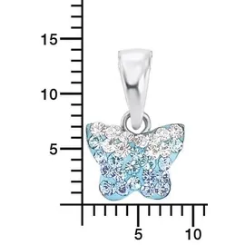 Amor Kette mit Anhänger Schmetterling Preciosa Crystal blau