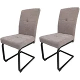 Hti-Living Esszimmerstuhl Kinsey 2er-Set Braun