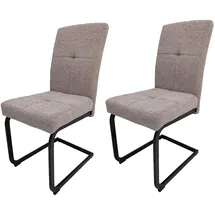 Hti-Living Esszimmerstuhl Kinsey 2er-Set Braun