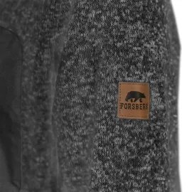 Forsberg warme Strickjacke mit Brusttasche / dunkelgrau / XL