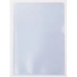 Aktenhüllen A4, genarbt, transparent, Sichtmappe 100 my, PP-Folie, 1 Packung = 100 Hüllen