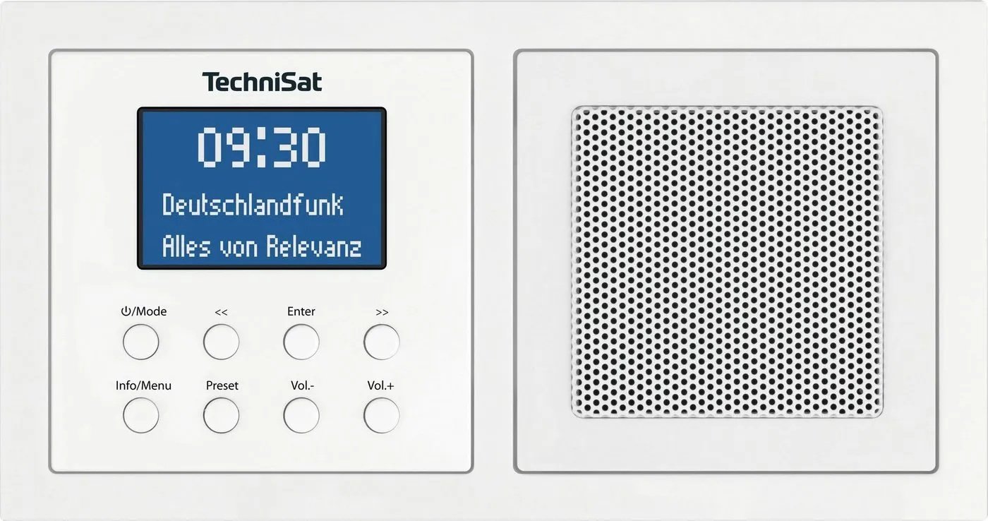 TechniSat DIGITRADIO UP 1 Digitalradio (DAB) (Digitalradio (DAB), UKW mit RDS, 2 W, Unterputzradio) weiß