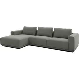 Musterring Ecksofa MUSTERRING "JustB PM200, mit Holzrahmen in schwarz", turtle, B:316cm H:78cm T:166cm, 94% Polyester, 6% Nylon, Sofas, Ecksofa, Anreihsofa rechts & Longchair links, mit Armlehnen, inkl. Rückenkissen