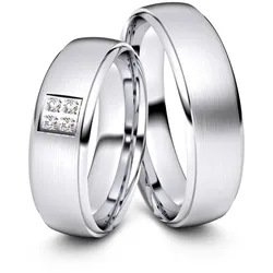 Partnerringe / Freundschaftsringe Paderborn 925er Silber - 7990