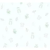 Homemaison Little Stars Vliestapete 53 cm x 10 m 358451 Grün