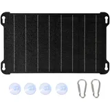 DEWIN Solarpanel, Solarpanel Camping 20 W ETFE Faltbar Solarpanel 5 V Dual USB Ausgang Handy Powerbank Ladegerät Outdoor Solarpanel für Handy PC Kamera