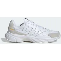 adidas Courtjam Control 3 Premium Tennisschuh - Cloud White / Cloud White / Cloud White - 43 1/3