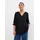 bonprix Tunika Casual Stil, Regular Fit, mit Rundsaum, mit Knopfleiste schwarz XXL (52)