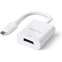PureLink USB-C auf DisplayPort Adapter 0,10 m Weiss