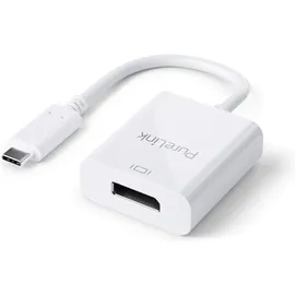 PureLink USB-C auf DisplayPort Adapter 0,10 m Weiss
