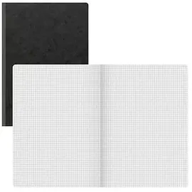 Brunnen Notizbuch DIN A4 kariert, schwarz Softcover 192 Seiten, 1 St.