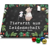 Mr. & Mrs. Panda Schoko Adventskalender Tierarzt Leidenschaft - Schwarz - Geschenk, Dankeschön, Mitarbeiter, Schokoladen Adventskalender, Schenken - Schwarz