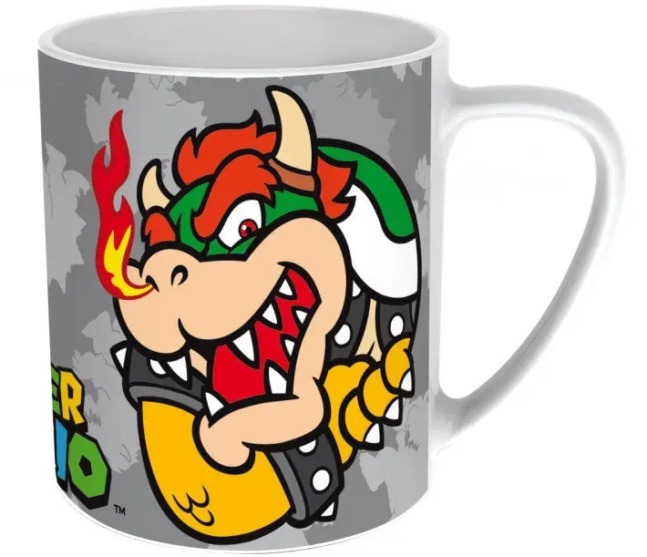 Super Mario Bowser Tasse - Große Tasse mit Dekor, ideales Geschenk - 325ml Fassungsvermögen