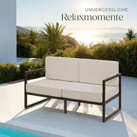 Tectake Comosa Loungesofa braun/beige
