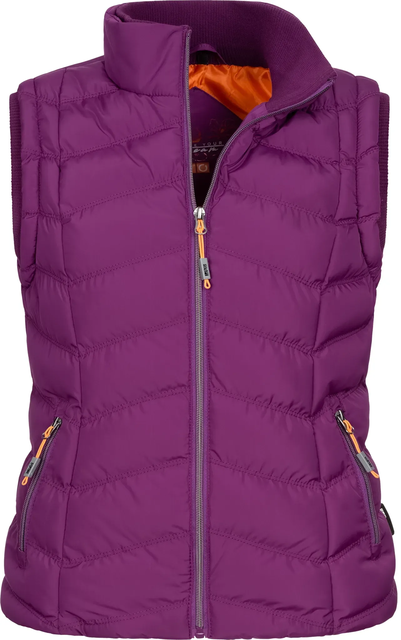 Steppweste DEPROC ACTIVE "ELKLANDS Women" Gr. 40 (M), pink Damen Westen zum Wenden