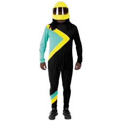 Metamorph Kostüm Jamaika Bob, Karibisches Wintersport Outfit für Herren schwarz M