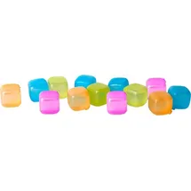 Brunner Kunststoff-Eiswürfel 10 Stück Blau/Grün/Pink