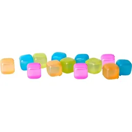 Brunner Kunststoff-Eiswürfel 10 Stück Blau/Grün/Pink