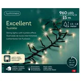 Kaemingk LED-Lichterkette 15 m schwarz warmweiß