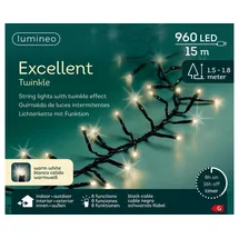 Kaemingk LED-Lichterkette 15 m schwarz warmweiß