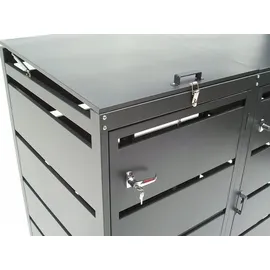 Apex Digital Mülltonnenbox 2er 240 L 57060 grau