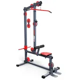 K-Sport Stationäre Latzug-Station bis 150kg belastbar SCHWARZ|ROT No Size