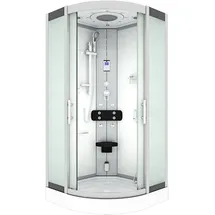 AcquaVapore Dampfdusche Duschtempel Sauna Dusche Duschkabine D46-10M2-EC 90x90 cm Mit 2k Scheiben Versiegelung