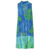Betty Barclay Plisseekleid Blau/Grün Kleid 42