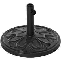 Outsunny Schirmständer 13 kg Kunststoff + Zement Ø 48 x 34 cm Schwarz